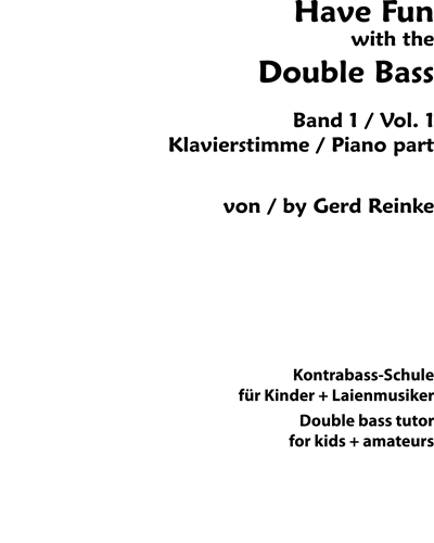 Have Fun with the Double Bass: Vol. 1 — Gerd Reinke