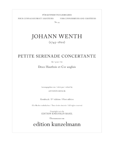 Petite Serenade Concertante — Johann Wenth