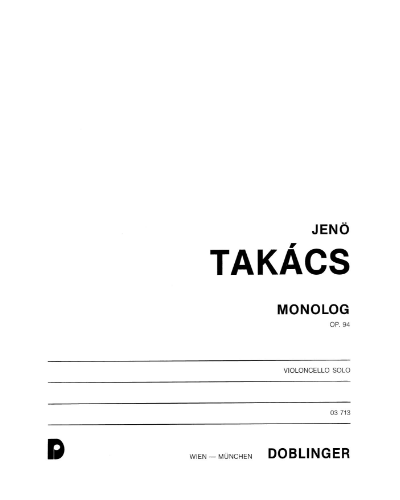 Monologue — Jenő Takács