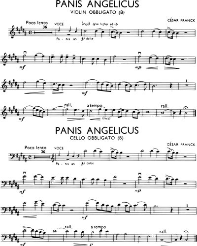 Panis Angelicus (in B) — 弗兰克