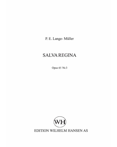 Salve Regina, op. 65 No. 3 — Peter Lange-Müller