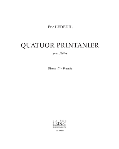 Quatuor printanier — Éric Ledeuil