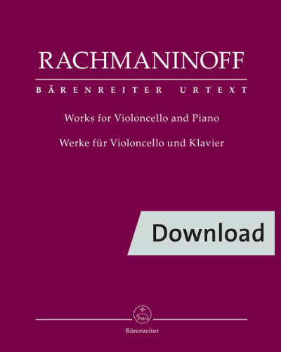 Works for Violoncello and Piano — 拉赫玛尼诺夫