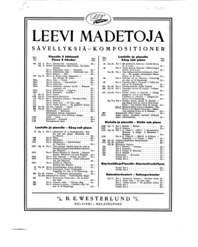 The Word of the Master, op. 71a/2 — 莱维·马代托亚