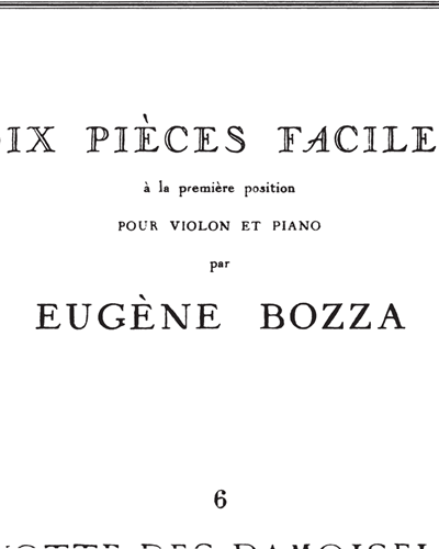 10 Pièces Faciles No. 6 — 欧仁·博扎