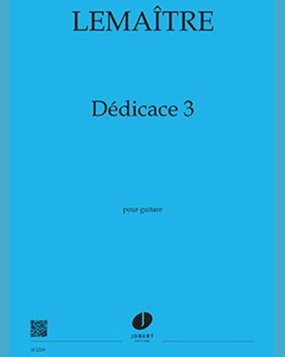 Dédicace 3 — Dominique Lemaître