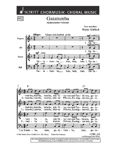 Gatatumba — Walter Klefisch