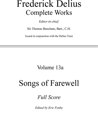 Songs of Farewell — Frederick Delius
