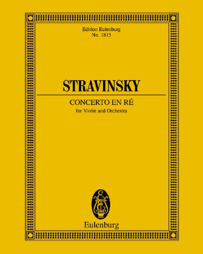Concerto in D — 斯特拉文斯基