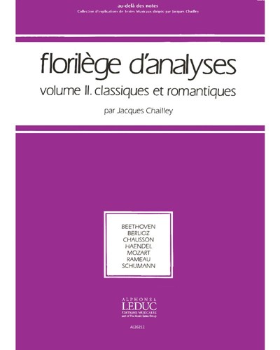 Florilège d'analyses, Vol. 2 — Jacques Chailley