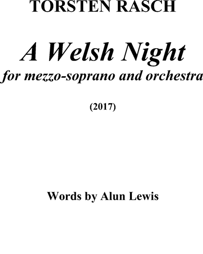 A Welsh Night — Torsten Rasch