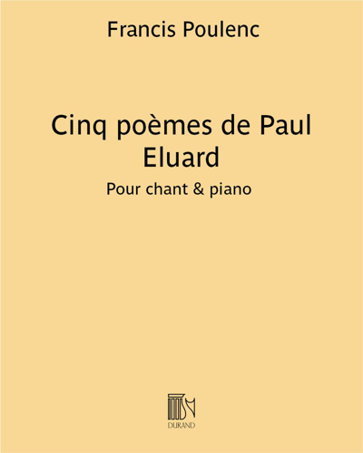 Cinq Poèmes de Paul Eluard — 普朗克