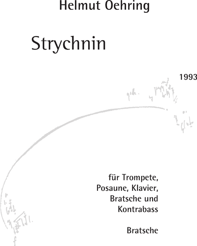 Strychnin — Helmut Oehring