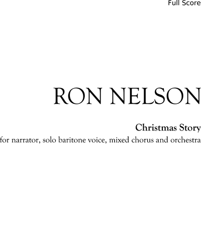 Christmas Story, The — Ron Nelson