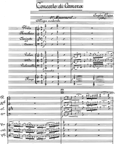 Concerto Da Camera, pour 8 instruments — 欧仁·博扎