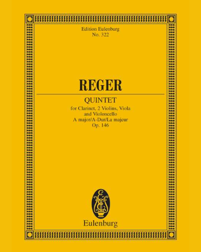 Quintet in A major, op. 146 — Max Reger