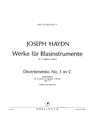 Divertimento No. 3 in C major, Hob. II:7 — 海顿