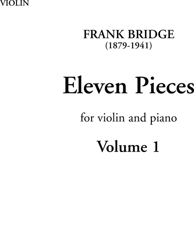 Eleven Pieces, Vol. 1 — 弗兰克·布里奇