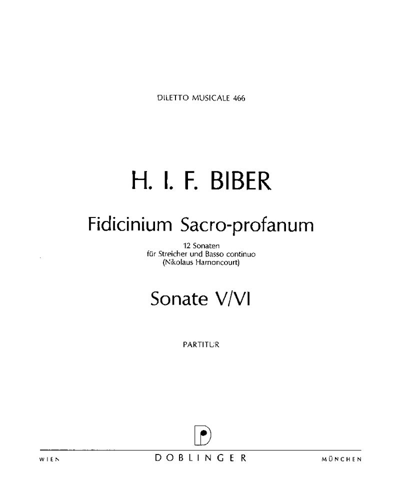Fidicinium Sacro-profanum: Sonata V & VI — 比贝尔