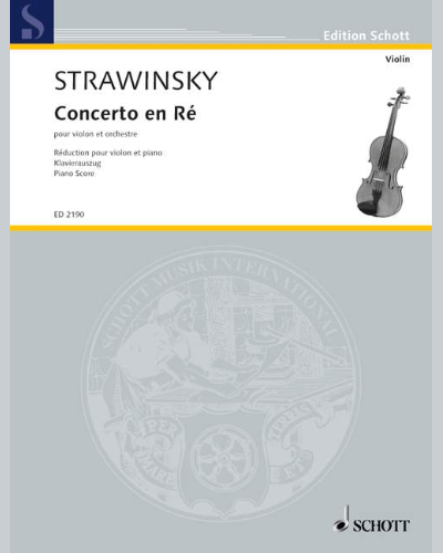 Concerto en ré - Concerto in D — 斯特拉文斯基