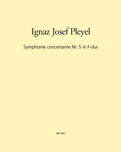 Symphonie concertante No. 5 in F major, B 115 — 普莱耶尔