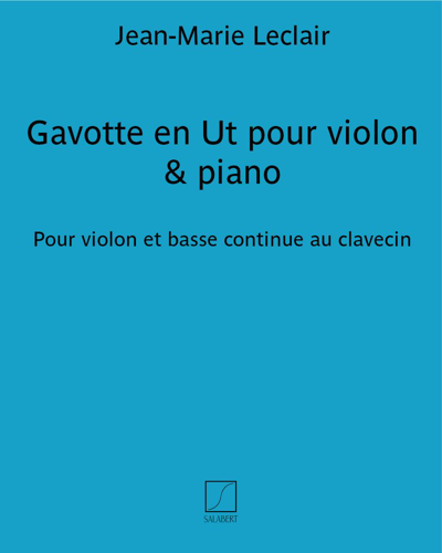 Gavotte in C for Violin and Piano — Jean-Marie Leclair