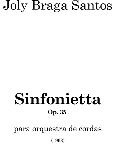 Sinfonietta, op. 39 — Joly Braga Santos