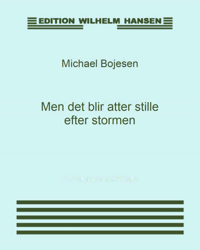 Men det blir atter stille efter stormen — Povl Hamburger