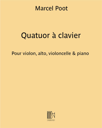 Quatuor à clavier — Marcel Poot