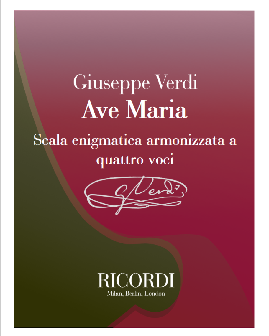 Ave Maria - Scala enigmatica armonizzata a quattro voci — Giuseppe Verdi