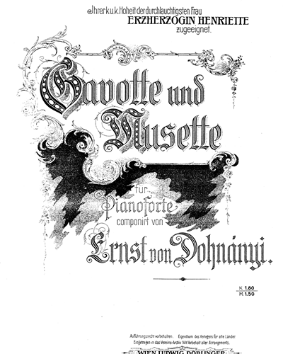 Gavotte and Musette — Ernst von Dohnányi