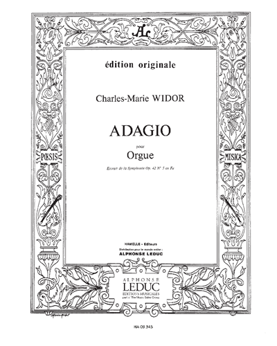 Adagio (Extrait de la Symphonie en Fa n. 5), Op. 42 — 维多尔
