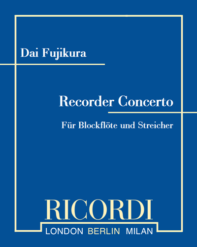 Recorder Concerto — 藤仓大