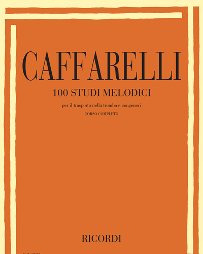 100 studi melodici — Reginaldo Caffarelli