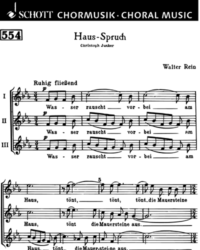 Hausspruch — Walter Rein