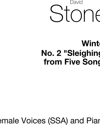 Sleighing (No. 2 from 'Winter') — David Stone