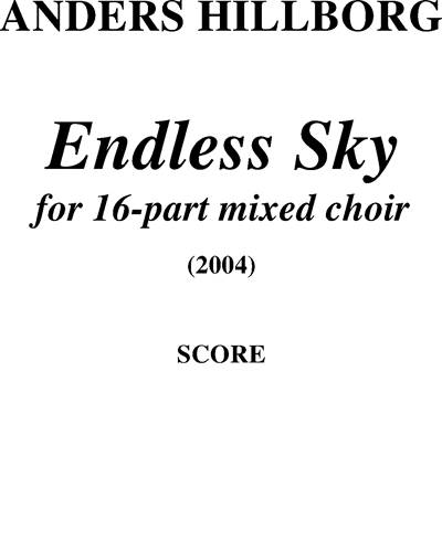 Endless Sky — Anders Hillborg