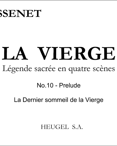 La Dernier sommeil de la Vierge (No. 10 from 'La Vierge') — 马斯内