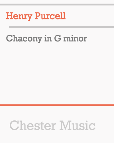 Chacony in G minor, op. 680 — 普赛尔