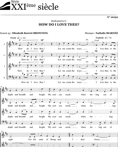 How do I love thee ? — Nathalie Biarnés