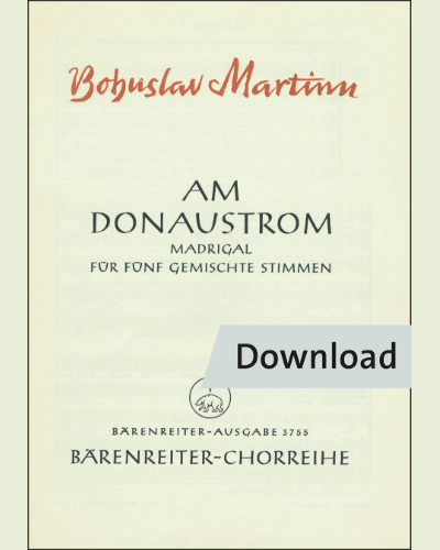 Am Donaustrome — Bohuslav Martinu