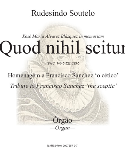 Quod nihil scitur — Rudesindo Soutelo