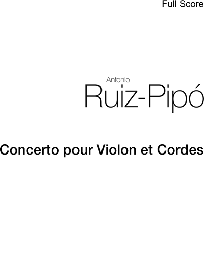 Violin Concerto — Antonio Ruiz-Pipó