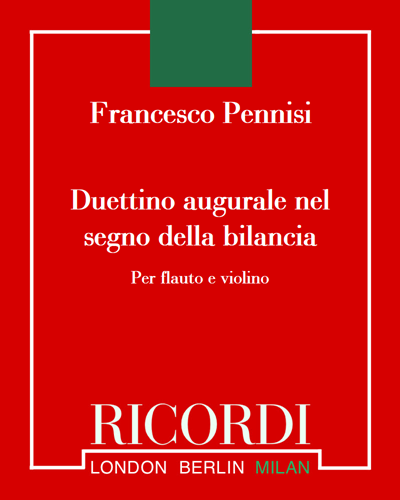 Duettino augurale nel segno della bilancia — Francesco Pennisi
