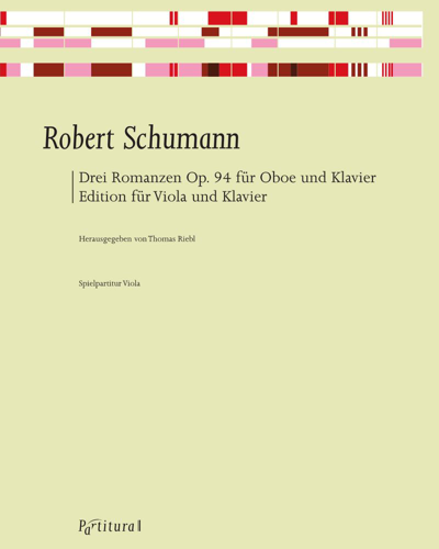 Three Romances for Viola (originally Oboe), op. 94 — 舒曼