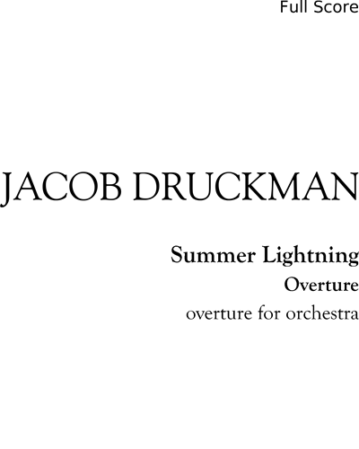 Summer Lightning — Jacob Druckman