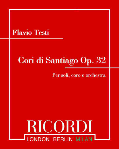 Cori di Santiago, op. 32 — Flavio Testi