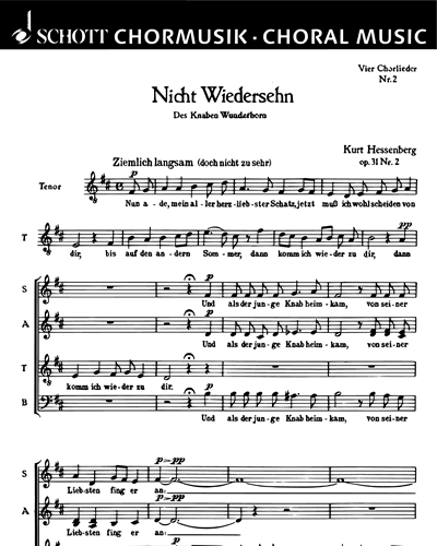 Vier Chorlieder — Kurt Hessenberg
