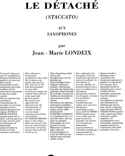 Le Détaché — Jean-Marie Londeix