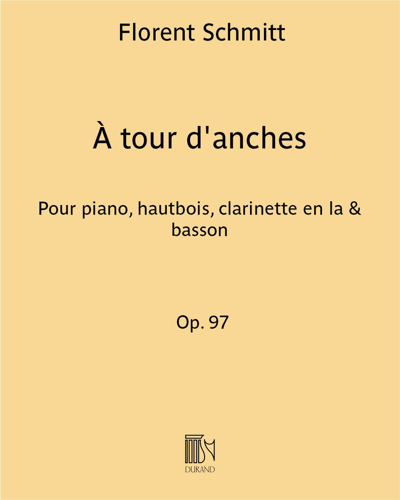 À tour d'anches, op. 97 — 弗洛朗·施米特